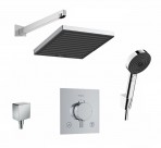 Hansgrohe Pulsify/Ecostat termostata dušas komplekts 5in1, Hroms
