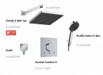 Hansgrohe Pulsify/Ecostat termostata dušas komplekts 5in1, Hroms 2