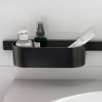 Hansgrohe WallStoris padziļināts glabāšanas grozs, Matt Black 2