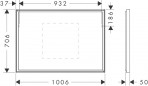 Hansgrohe Xarita E Spogulis ar LED, 1000/50, Matt White 2