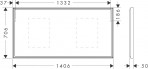 Hansgrohe Xarita E Spogulis ar LED, 1400/50, Matt White 4