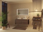 Hansgrohe Xarita E Spogulis ar LED, 1400/50, Matt White 6