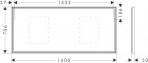 Hansgrohe Xarita E Spogulis ar LED, 1600/50, Matt White 2
