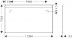 Hansgrohe Xarita Lite Q Spogulis ar LED, 1200/30, Matt Black 2