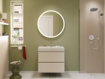 Hansgrohe Xarita Lite S Spogulis ar LED, 900/30, Matt White 4