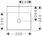 Hansgrohe Xelu Q Izlietne 500/480, SmartClean, balta 4