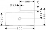 Hansgrohe Xelu Q Izlietne 800/480, SmartClean, balta 3