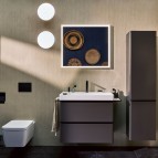 Hansgrohe Xelu Q Izlietne ar plauktu kreisajā pusē 800/480, balta 6