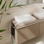 Hansgrohe Xelu Q Izlietne, slīpēta 600/480, SmartClean, balta 2