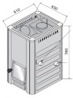 Дровяная каменка Harvia 20 Boiler, 8-20 м3 2