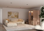 Harvia Onni Sienna Duo infrasarkano staru kabīne 1073x1300x2000 mm 5