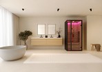 Harvia Onni Onyx One infrasarkano staru kabīne 1073x998x2000 mm 5