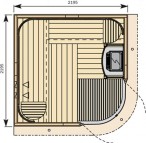 HARVIA RONDIUM S2222KL сауна 6