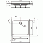 Hotline New  душевой поддон 80x75 cm 2