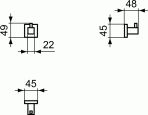 Крючок Ideal Standard IOM SQUARE, хром 2