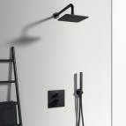 Ideal Standard dušas galvas turētājs no sienas 400mm, Matt Black  2