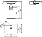 Ideal Standard Eurovit izlietne 61 cm, Balta 4