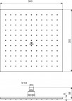 Ideal Standard Idealrain Cube dušas galva 300x300 mm, Hroms 7