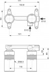 Ideal Standard Скрытая часть смесителя 2