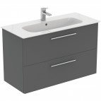 Ideal Standard i.life A izlietne 104 cm+skapītis+rokturi, Quartz Grey