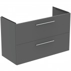 Ideal Standard i.life A izlietne 104 cm+skapītis+rokturi, Quartz Grey 4