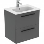 Ideal Standard i.life A izlietne 64 cm+skapītis+rokturi, Quartz Grey 9