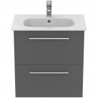 Ideal Standard i.life A izlietne 64 cm+skapītis+rokturi, Quartz Grey 5
