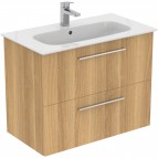 Ideal Standard i.life A izlietne 84 cm+skapītis+rokturi, Natural Oak