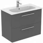 Ideal Standard i.life A izlietne 84 cm+skapītis+rokturi, Quartz Grey