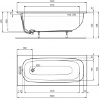 Ideal Standard i.Life ванна 160x70 см, Белая 8