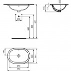 Ideal Standard Izlietne Connect 55 cm, balts 5