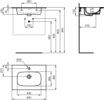 Ideal Standard Izlietne i.life A 64x46x15,5 cm, balts 5