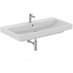 I.Life.B izlietne ar pārplūdes/maisītāja caurumu 102 cm, Balta 2