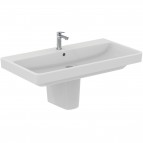 I.Life.B izlietne ar pārplūdes/maisītāja caurumu 102 cm, Balta 3