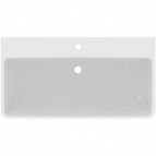 I.Life.B izlietne ar pārplūdes/maisītāja caurumu 102 cm, Balta 6