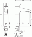 Ceraplus Electronic izlietnes jaucējkrāns 150 mm 2