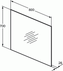 Ideal Standard spogulis 80 cm 2