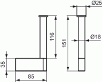 Ideal Standard Tualetes papīra turētājs  2