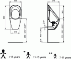 Ideal Standard urināls, balts 2