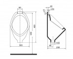 Ideal Standard urināls, balts 2