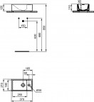 Ideal Standard Izlietne i.life S 37x21x12cm, caurums vienā pusē, Balta 5