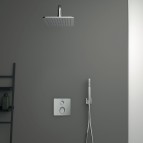 Idealrain dušas galvas 20x20 cm un rokas dušas komplekts, Hroms 4