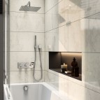 Idealrain dušas galvas 30x30 cm un rokas dušas komplekts, Hroms 2