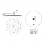 Idealrain Luxe верхний душ 200 mm, Stainless Steel 4