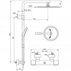IDEALRAIN LUXE dušas sistēma ar termostatu 4