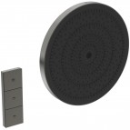 Idealrain Solos dušas galva Ø300 mm ar vadības paneli, Magnetic Grey