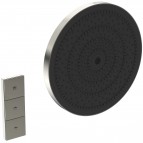 Idealrain Solos dušas galva Ø300 mm ar vadības paneli, Silver Storm