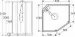 IDO SHOWERAMA 10-5 duškabīne 100x100 10