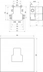 Iebūvējamā maisītāja pamatkorpuss, R-box Vertical 1/2 3