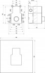 Iebūvējamā maisītāja pamatkorpuss, R-box Vertical 2/3 4